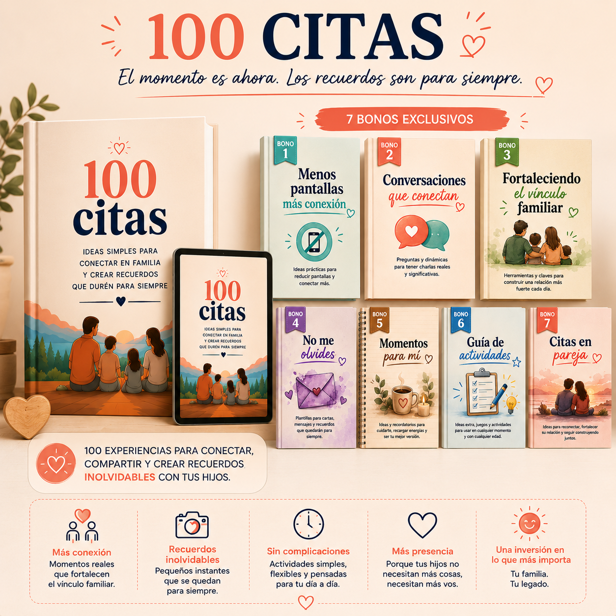 Pack 100 Citas - Recuerdos para toda la vida + 7 bonos