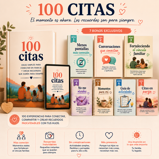 Pack 100 Citas - Recuerdos para toda la vida + 7 bonos