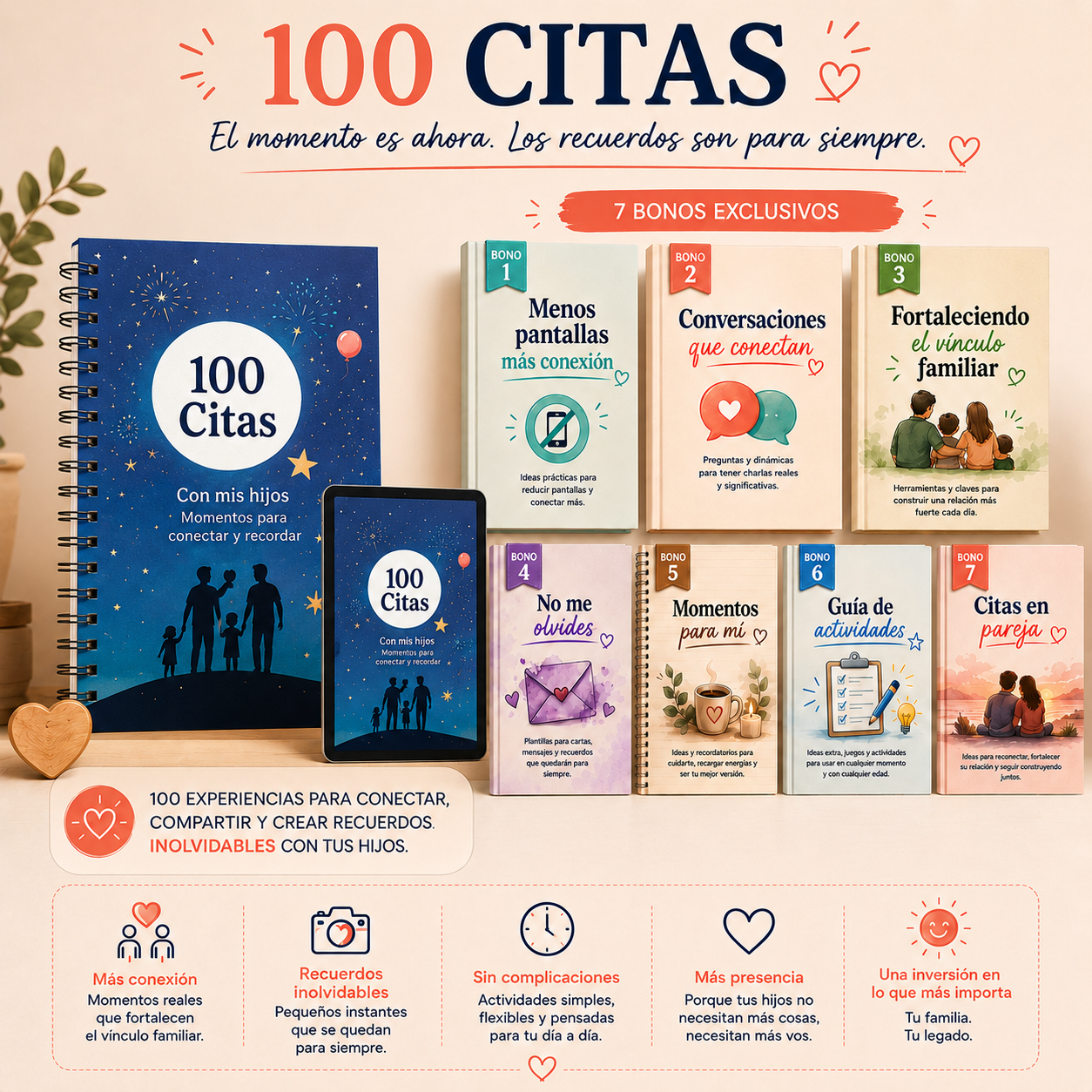 Pack 100 Citas - Recuerdos para toda la vida + 7 bonos