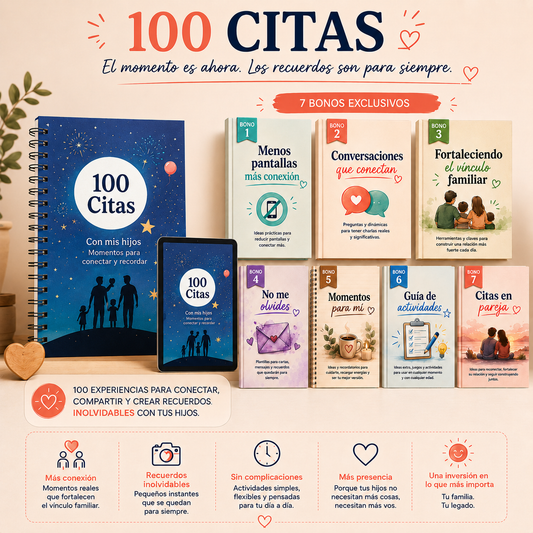 Pack 100 Citas - Recuerdos para toda la vida + 7 bonos